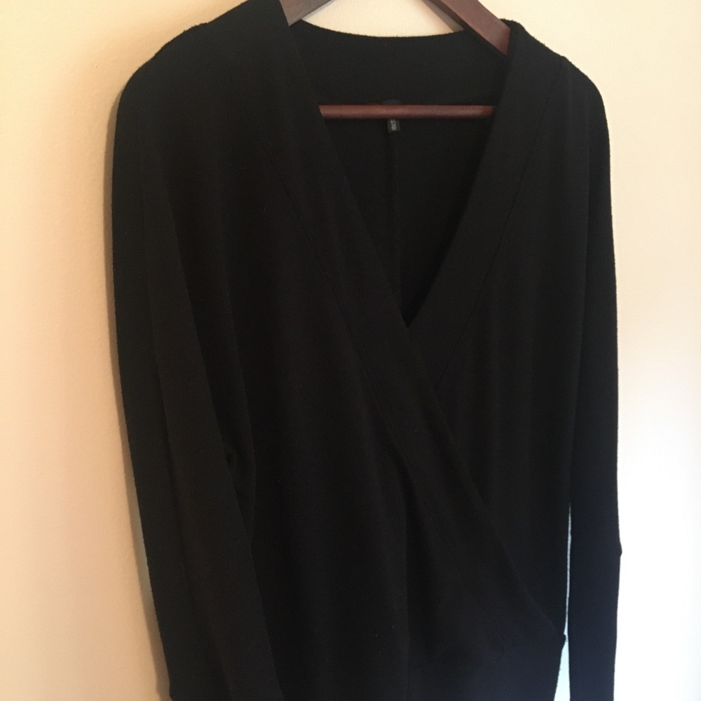 Dynamite Faux Wrap Sweater